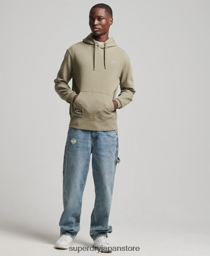 エッセンシャルパーカー 男性 Superdry 衣類 カーキ 2J62PZ5228