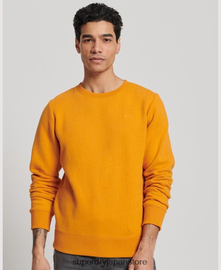 ヴィンテージロゴ刺繍クルースウェットシャツ 男性 Superdry 衣類 黄色 2J62PZ523