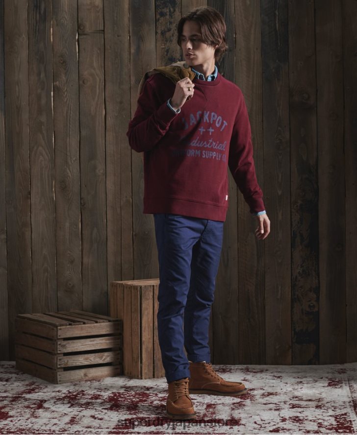 限定版ドライグラフィックスウェットシャツ 男性 Superdry 衣類 赤 2J62PZ5236
