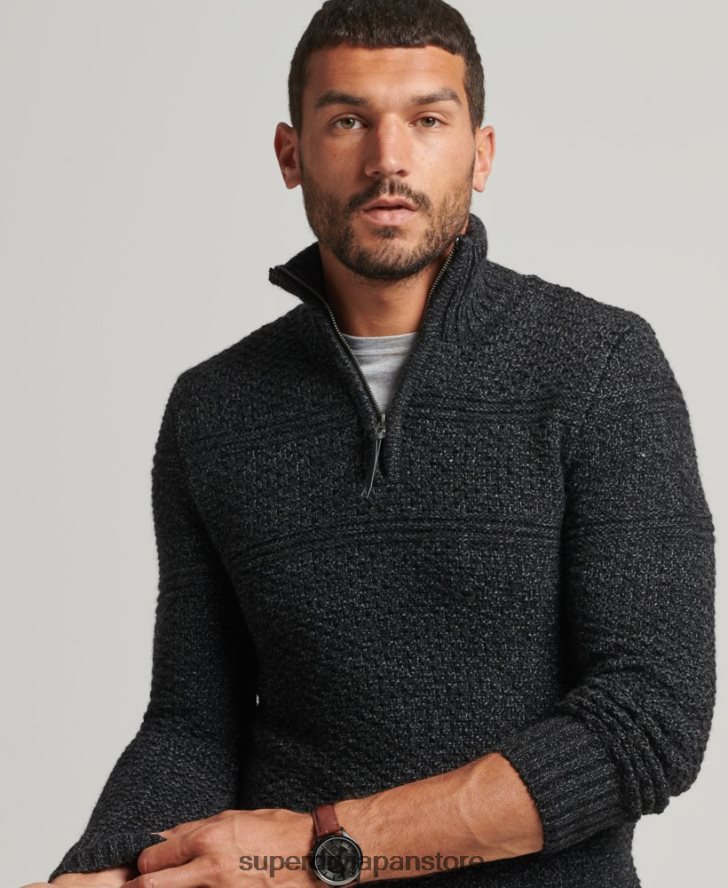 ジェイコブ・ヘンリー・ジャンパー 男性 Superdry 衣類 黒 2J62PZ5253