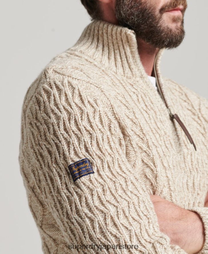ジェイコブ・ヘンリー・ジャンパー 男性 Superdry 衣類 ベージュ 2J62PZ5259