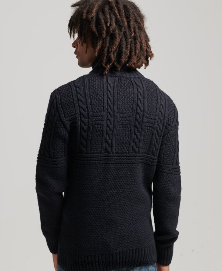 ジェイコブ・ヘンリー・ジャンパー 男性 Superdry 衣類 海軍 2J62PZ5268