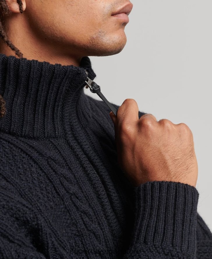 ジェイコブ・ヘンリー・ジャンパー 男性 Superdry 衣類 海軍 2J62PZ5268
