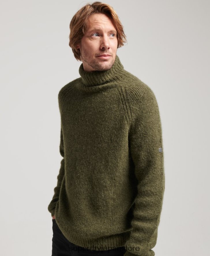 スタジオ チャンキー ロールネック セーター 男性 Superdry 衣類 カーキ 2J62PZ5269