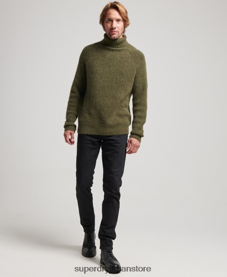 スタジオ チャンキー ロールネック セーター 男性 Superdry 衣類 カーキ 2J62PZ5269