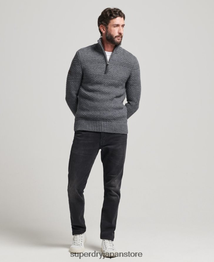 ジェイコブ・ヘンリー・ジャンパー 男性 Superdry 衣類 グレー 2J62PZ5276