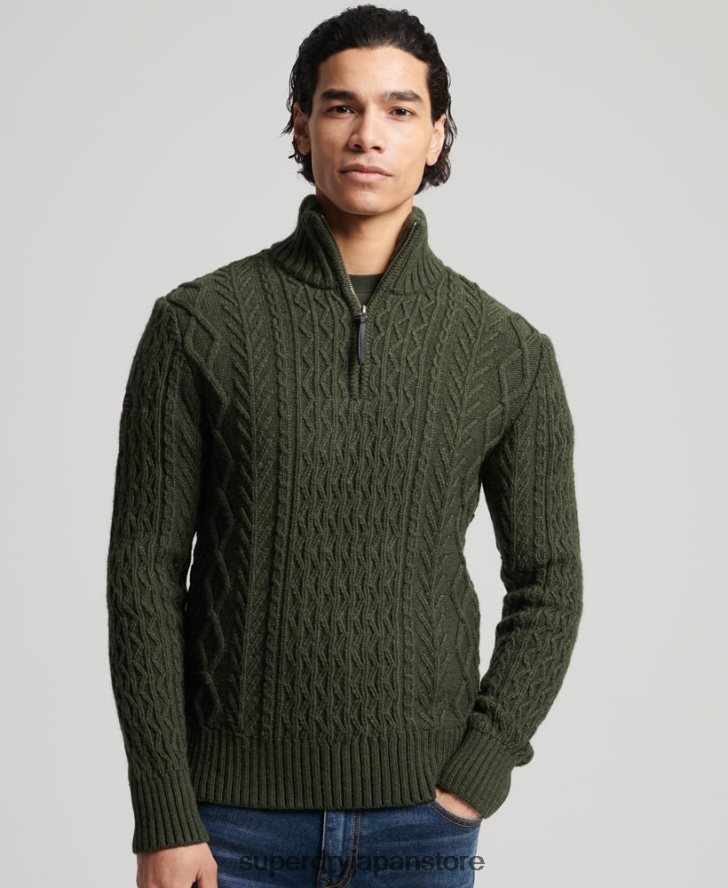 ジェイコブ・ヘンリー・ジャンパー 男性 Superdry 衣類 緑 2J62PZ5278