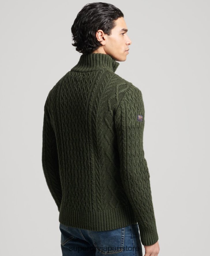 ジェイコブ・ヘンリー・ジャンパー 男性 Superdry 衣類 緑 2J62PZ5278