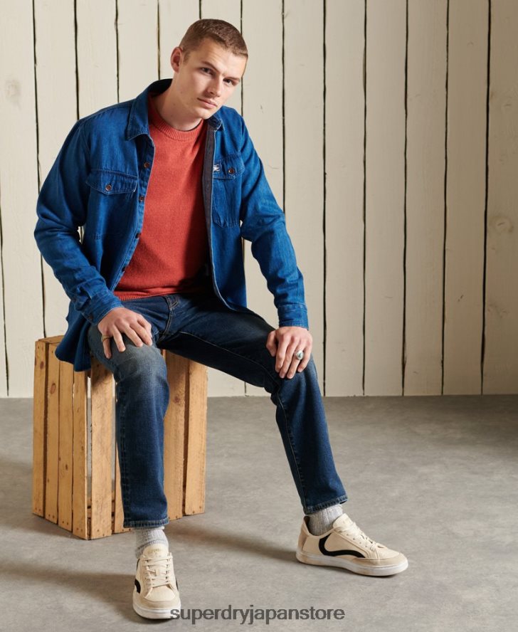 ハーロ クルージャンパー 男性 Superdry 衣類 オレンジ 2J62PZ5281