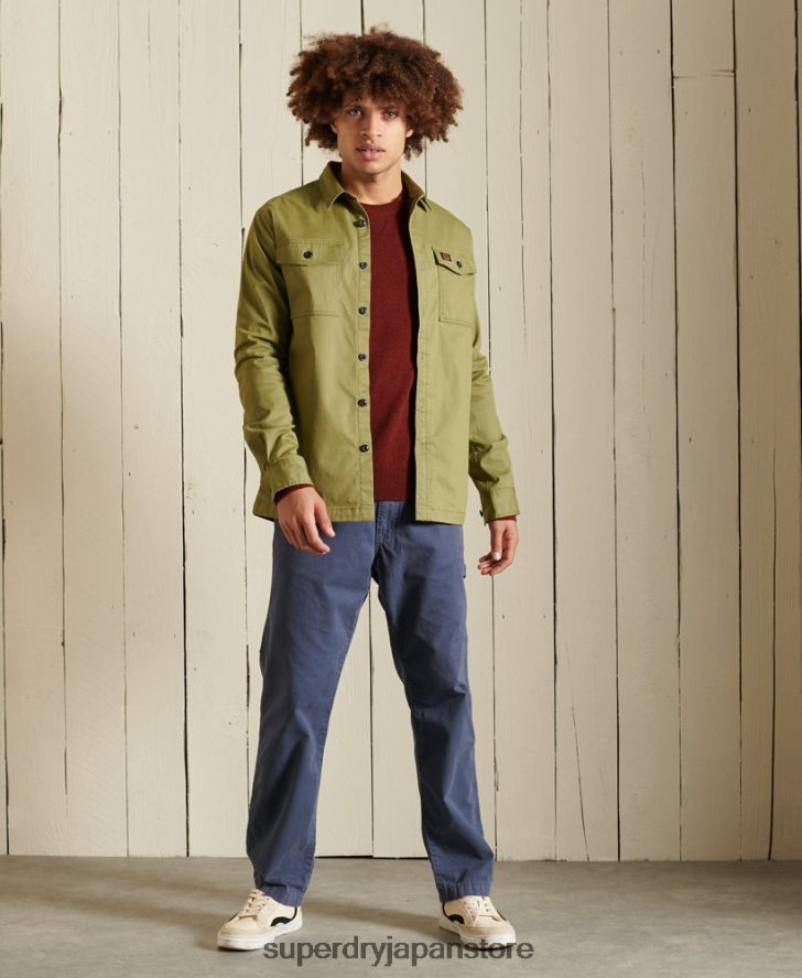 ラムウール ライトウェイト クルージャンパー 男性 Superdry 衣類 赤 2J62PZ5282