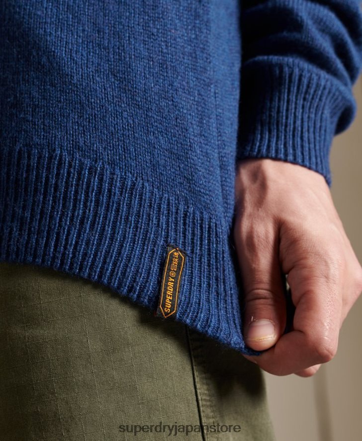 ハーロ クルージャンパー 男性 Superdry 衣類 濃紺 2J62PZ5284