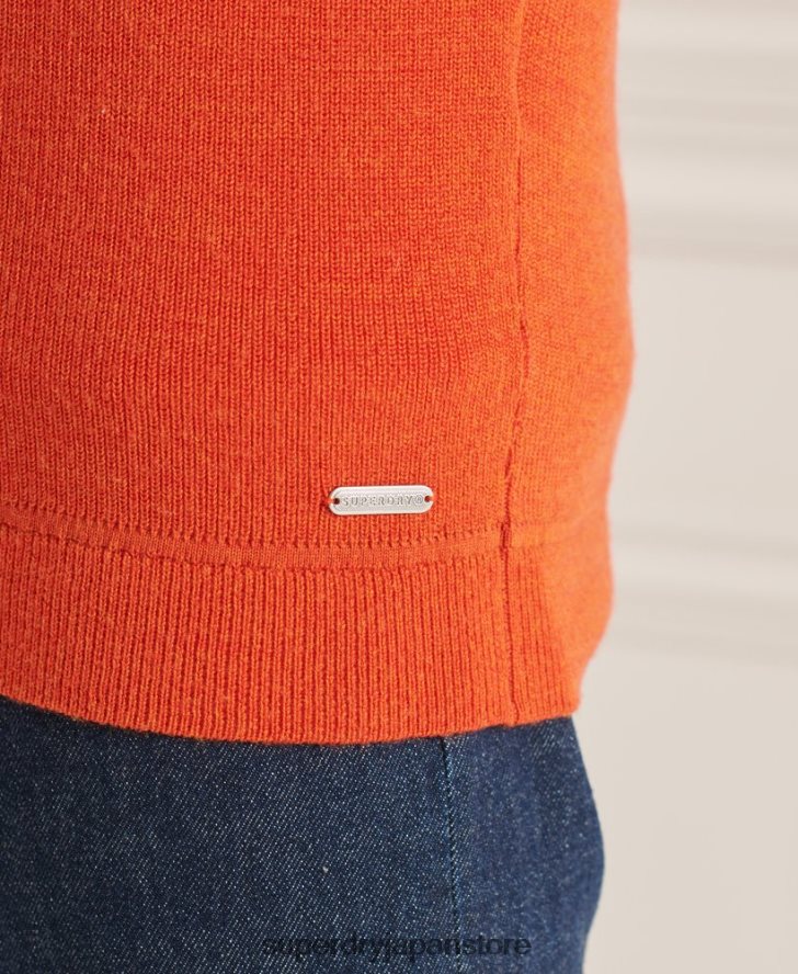スタジオメリノヘンリージャンパー 男性 Superdry 衣類 オレンジ 2J62PZ5288