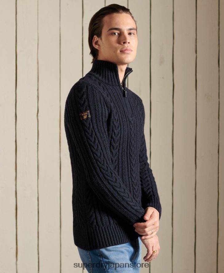 ジェイコブ・ヘンリー・ジャンパー 男性 Superdry 衣類 濃紺 2J62PZ5289