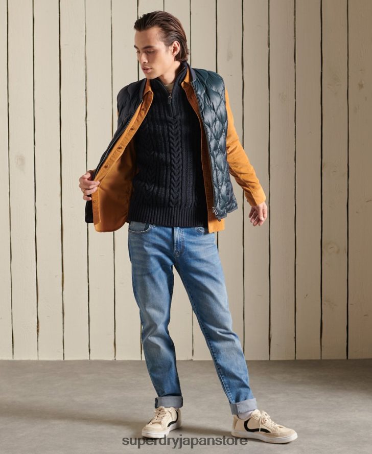 ジェイコブ・ヘンリー・ジャンパー 男性 Superdry 衣類 濃紺 2J62PZ5289
