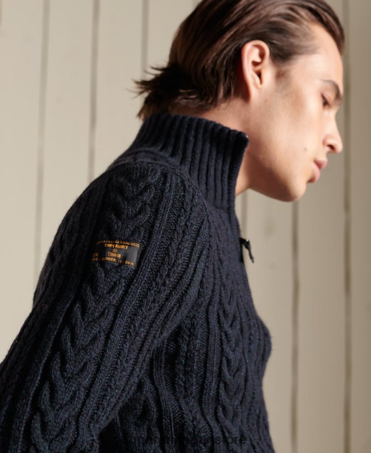 ジェイコブ・ヘンリー・ジャンパー 男性 Superdry 衣類 濃紺 2J62PZ5289