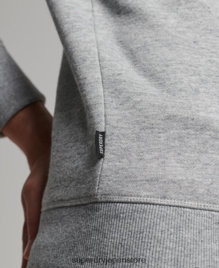 オーガニックコットン ヴィンテージロゴ クルースウェットシャツ 男性 Superdry 衣類 グレー 2J62PZ528
