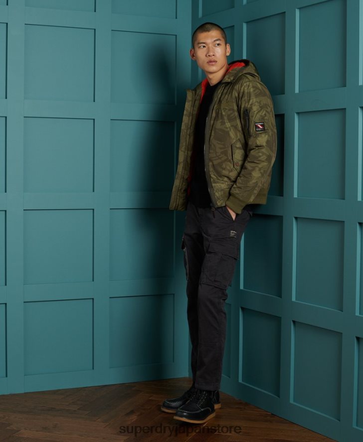 エッセンシャルコットンクルーセーター 男性 Superdry 衣類 黒 2J62PZ5291