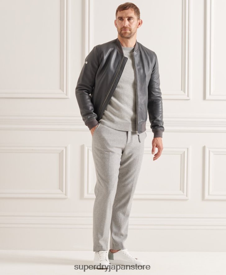 スタジオ エッセンシャル クルー ジャンパー 男性 Superdry 衣類 ライトグレー 2J62PZ5293