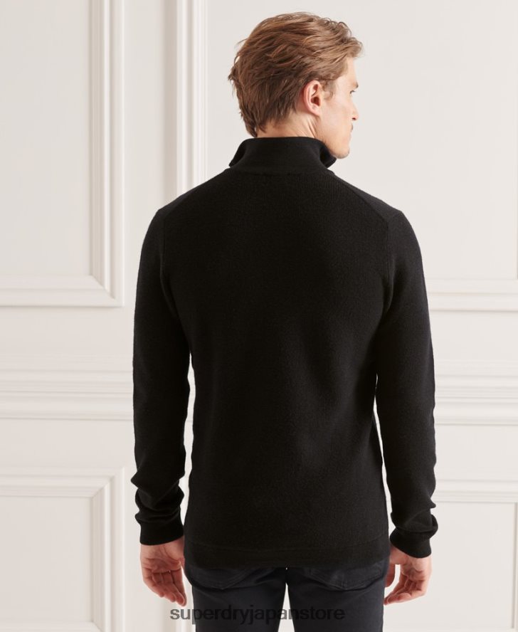 スタジオメリノヘンリージャンパー 男性 Superdry 衣類 黒 2J62PZ5294
