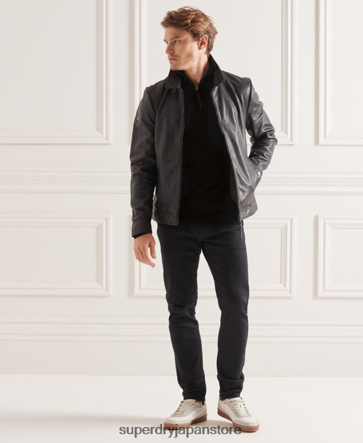 スタジオメリノヘンリージャンパー 男性 Superdry 衣類 黒 2J62PZ5294