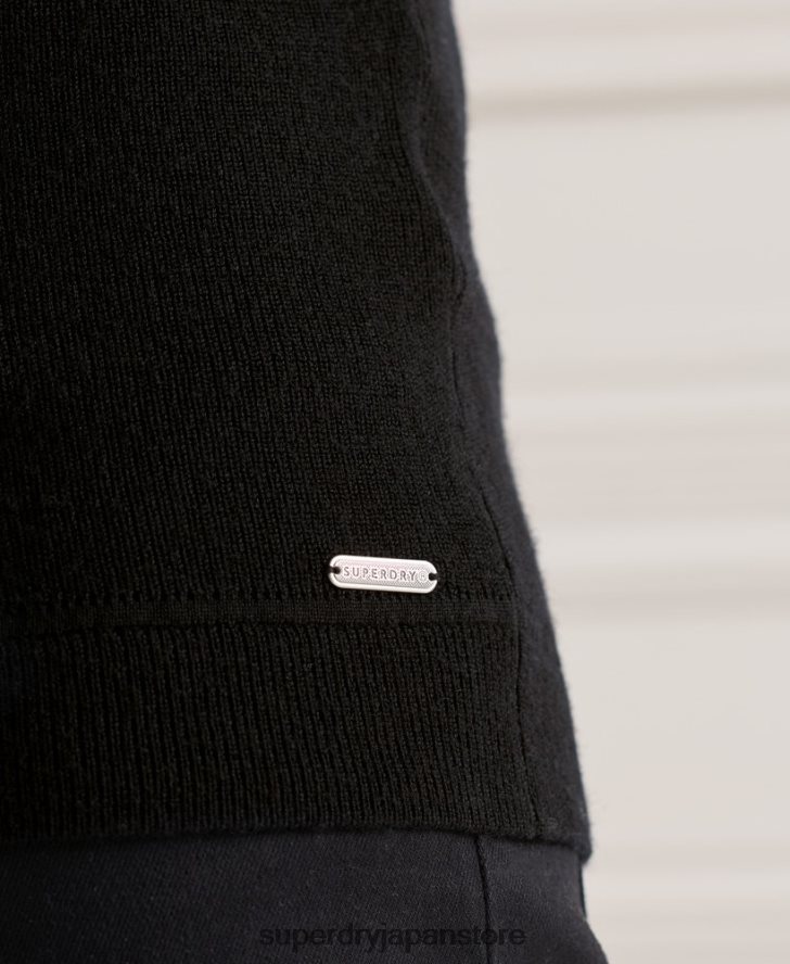 スタジオメリノヘンリージャンパー 男性 Superdry 衣類 黒 2J62PZ5294