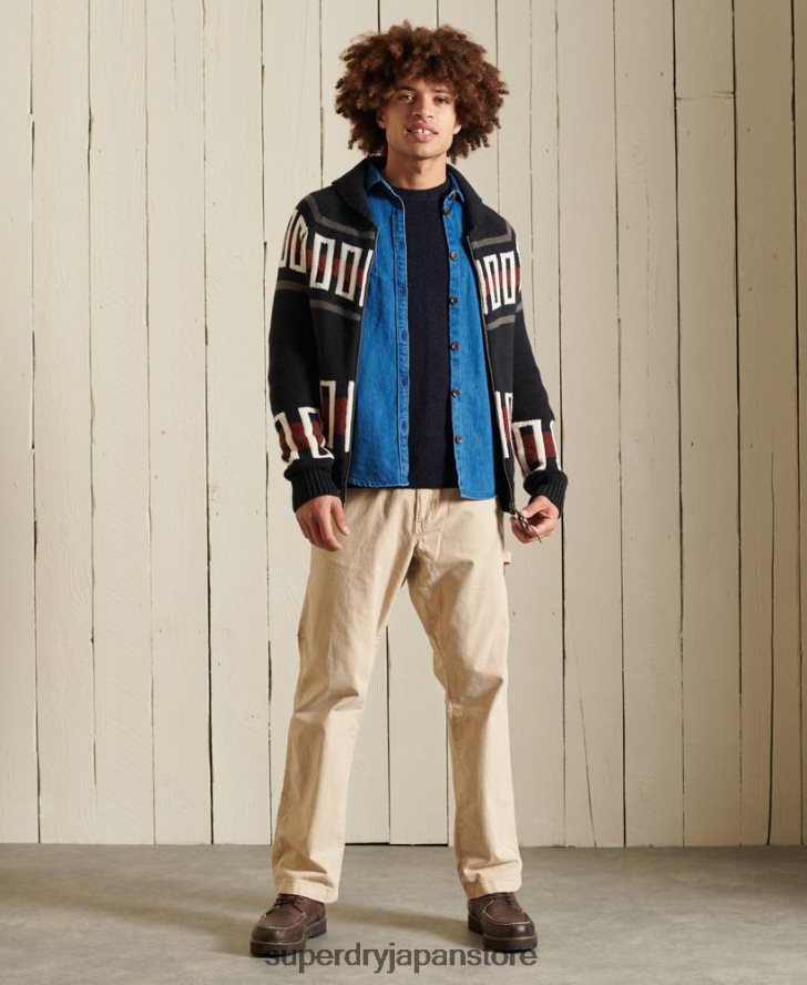 ハーロ クルージャンパー 男性 Superdry 衣類 海軍 2J62PZ5298