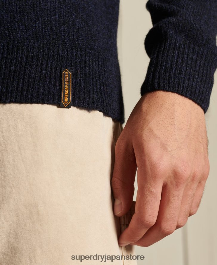 ハーロ クルージャンパー 男性 Superdry 衣類 海軍 2J62PZ5298