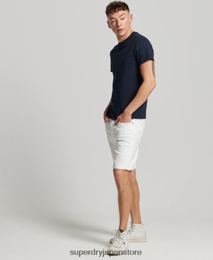 ストレートショーツ 男性 Superdry 衣類 白 2J62PZ52