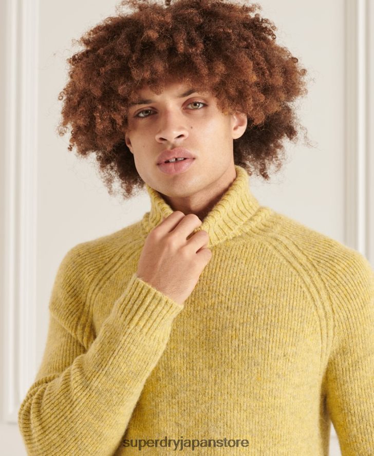 スタジオ チャンキー ロールネック セーター 男性 Superdry 衣類 緑 2J62PZ5301