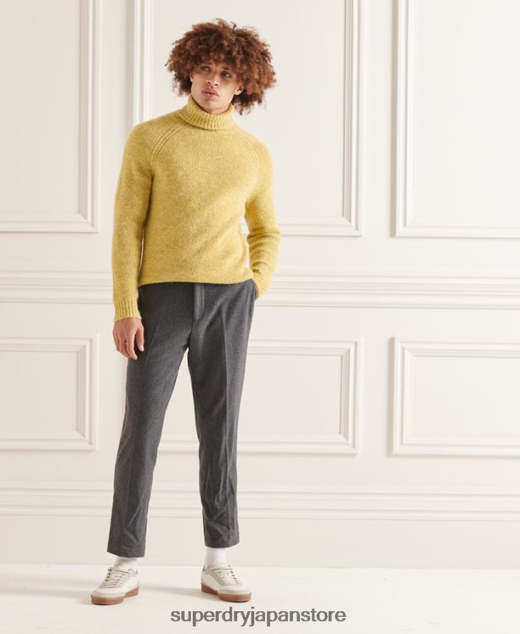 スタジオ チャンキー ロールネック セーター 男性 Superdry 衣類 緑 2J62PZ5301