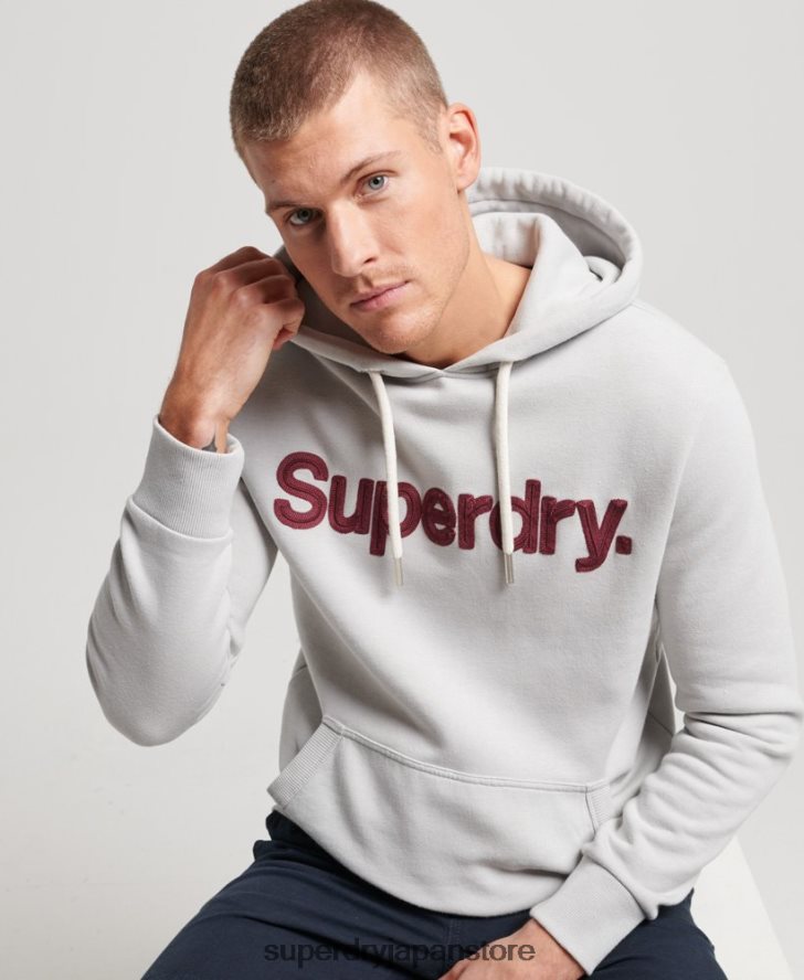 ヴィンテージコアロゴクラシックパーカー 男性 Superdry 衣類 グレー 2J62PZ531