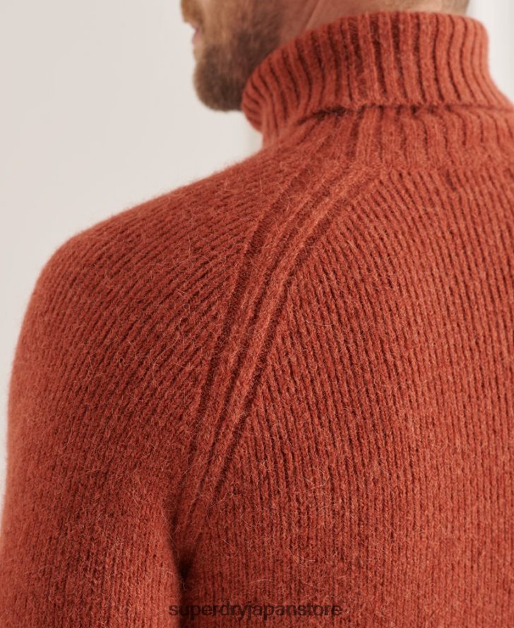 スタジオ チャンキー ロールネック セーター 男性 Superdry 衣類 オレンジ 2J62PZ5311