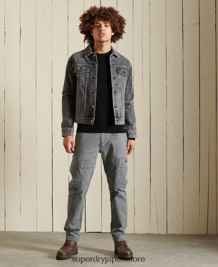 ラムウール ライトウェイト クルージャンパー 男性 Superdry 衣類 黒 2J62PZ5318