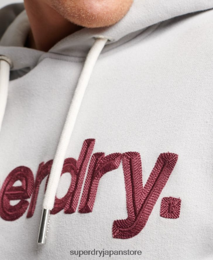 ヴィンテージコアロゴクラシックパーカー 男性 Superdry 衣類 グレー 2J62PZ531