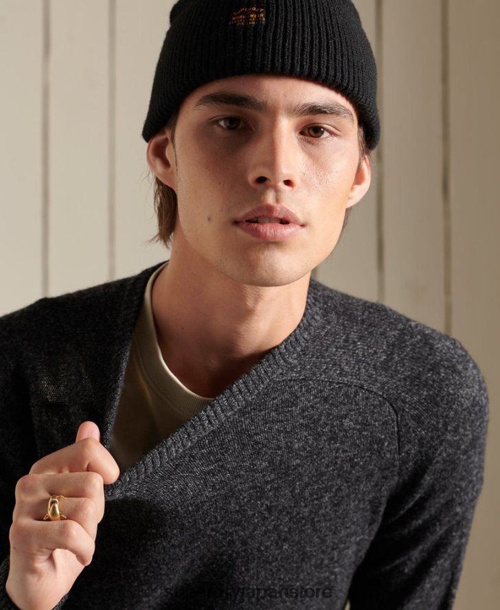 ハーロ クルージャンパー 男性 Superdry 衣類 黒 2J62PZ5326