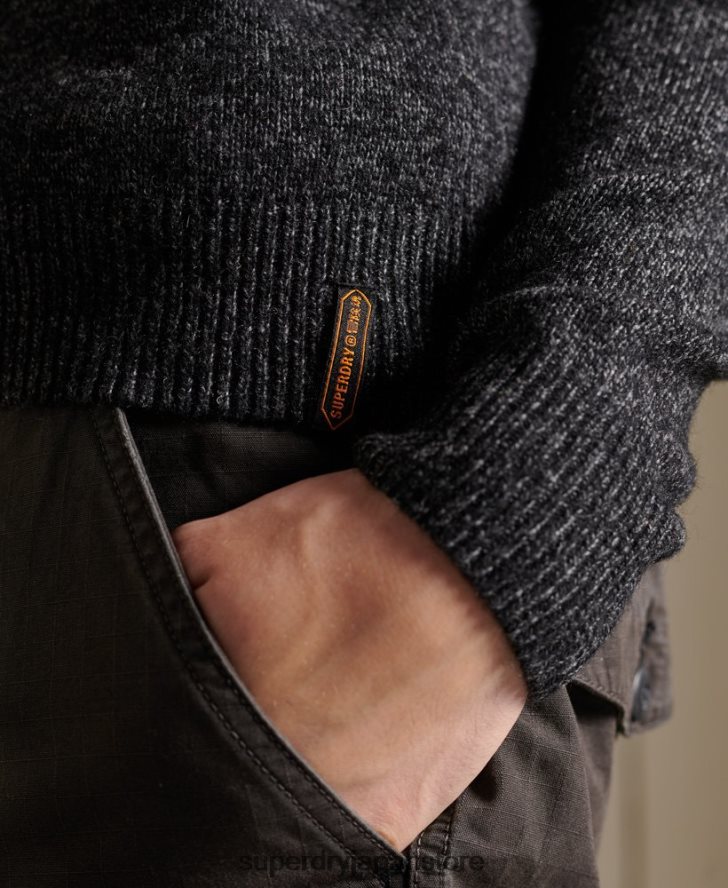 ハーロ クルージャンパー 男性 Superdry 衣類 黒 2J62PZ5326