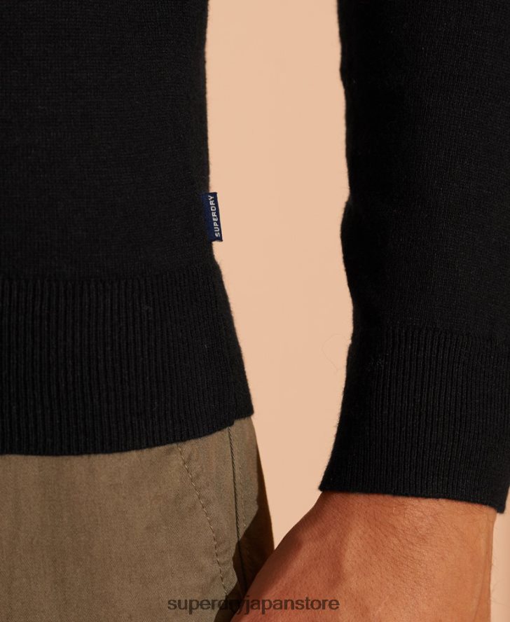 オレンジラベル クルージャンパー 男性 Superdry 衣類 黒 2J62PZ5327