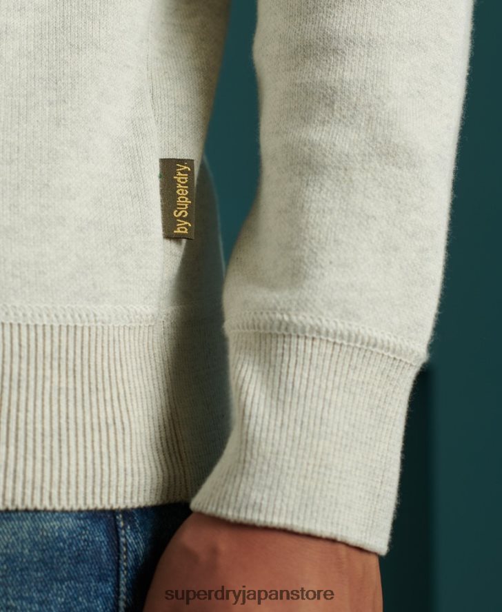 エッセンシャルコットンクルースウェットシャツ 男性 Superdry 衣類 グレー 2J62PZ5344