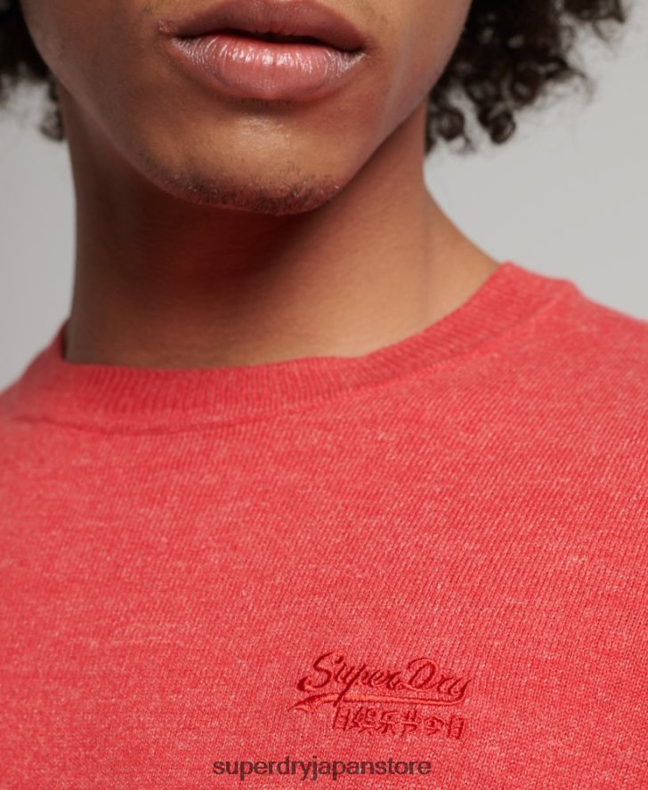 オレンジラベル クルージャンパー 男性 Superdry 衣類 赤 2J62PZ5352