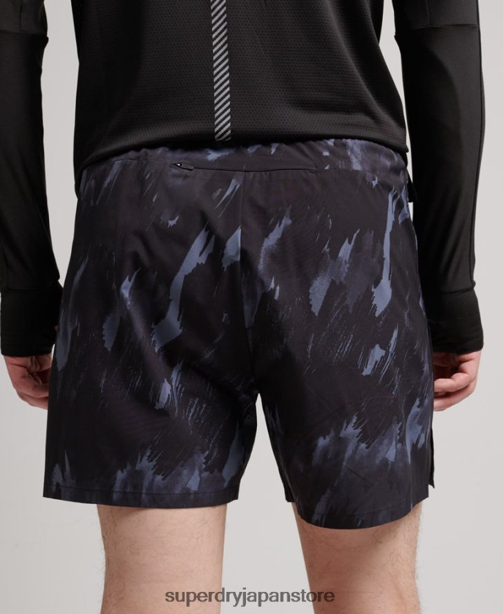 ランニングレースショーツ 男性 Superdry 衣類 濃い灰色 2J62PZ5358
