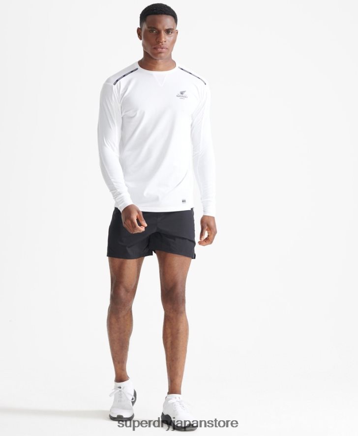 ランニングプレミアムショーツ 男性 Superdry 衣類 黒 2J62PZ5364