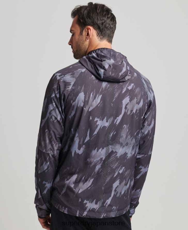 ランニングジャケット 男性 Superdry 衣類 濃い灰色 2J62PZ5366