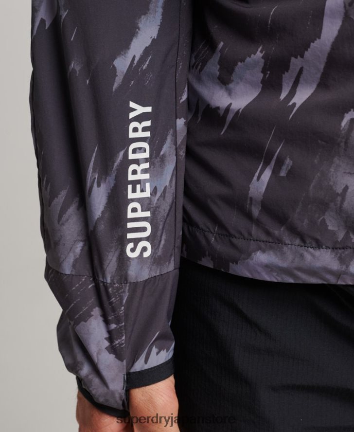 ランニングジャケット 男性 Superdry 衣類 濃い灰色 2J62PZ5366