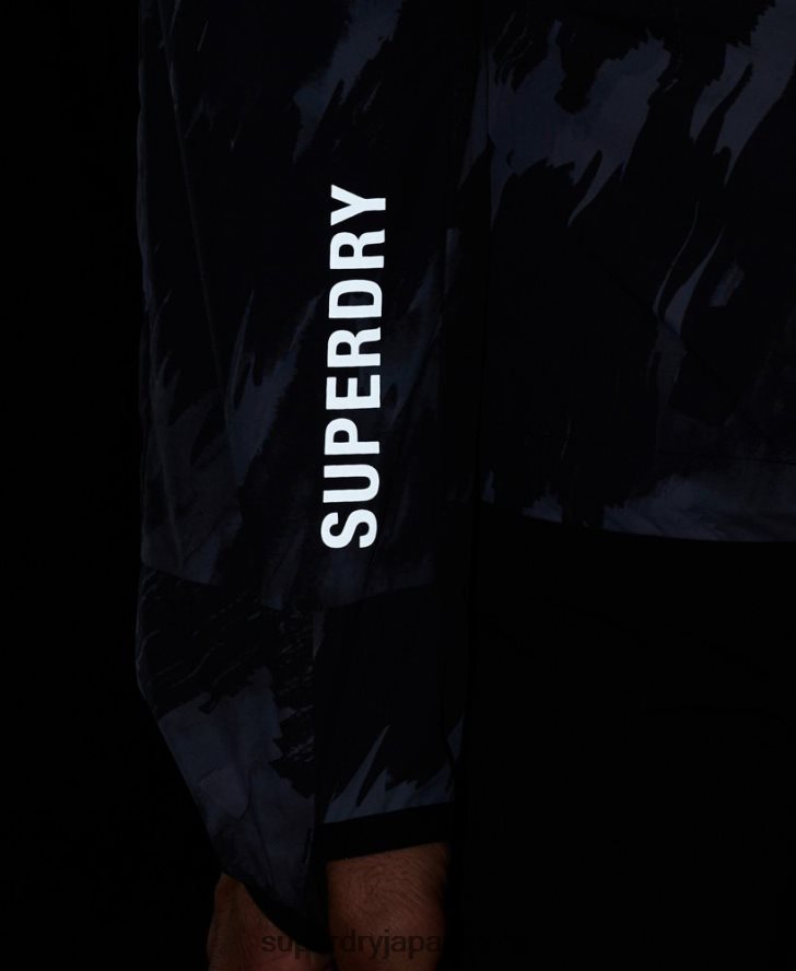 ランニングジャケット 男性 Superdry 衣類 濃い灰色 2J62PZ5366