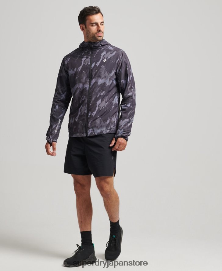 ランニングジャケット 男性 Superdry 衣類 濃い灰色 2J62PZ5366