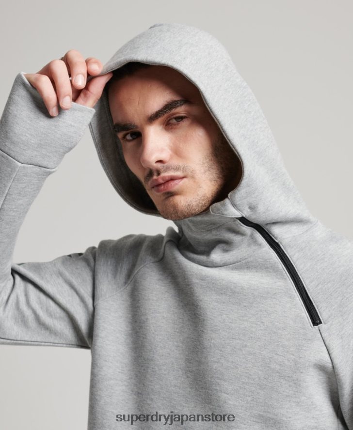 ジムテックパーカー 男性 Superdry 衣類 グレー 2J62PZ536