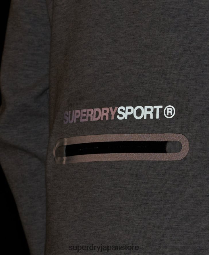 ジムテックパーカー 男性 Superdry 衣類 グレー 2J62PZ536