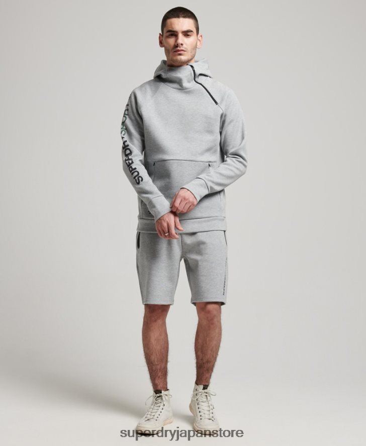 ジムテックパーカー 男性 Superdry 衣類 グレー 2J62PZ536