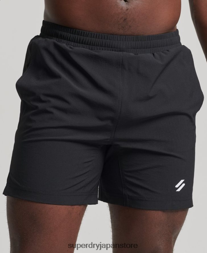コアマルチスポーツショーツ 男性 Superdry 衣類 黒 2J62PZ5383