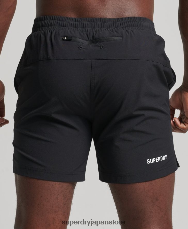 コアマルチスポーツショーツ 男性 Superdry 衣類 黒 2J62PZ5383